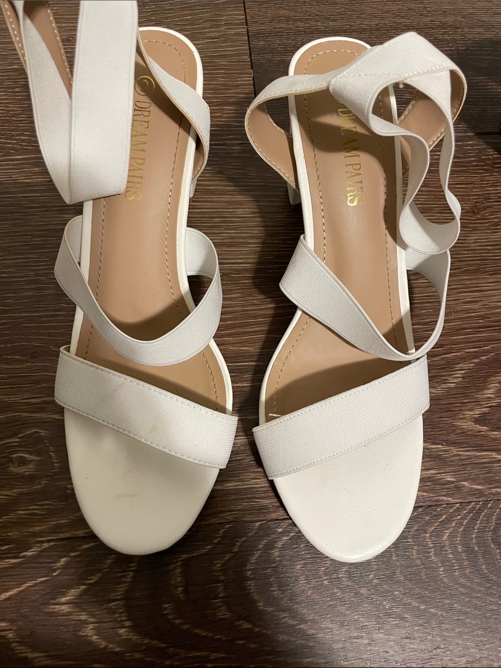 Dream Pairs White Strappy Wrap Sandals